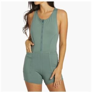 Free People Movement Show Me Something Shortse One Piece Misty Frost Green Small